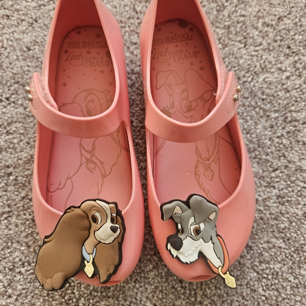 Mini Melissa Kids Coral Lady and the Tramp Shoes